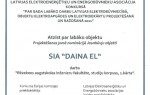  Par gada labāko darbu Latvijas elektrobūvniecībā, objektu elektroapgādes un elektroiekārtu projektēšanā un ražošanā 2011.