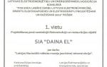 Veiksmīga dalība Latvijas elektroenerģētiķu un energobūvnieku asociācijas rīkotajā konkursā